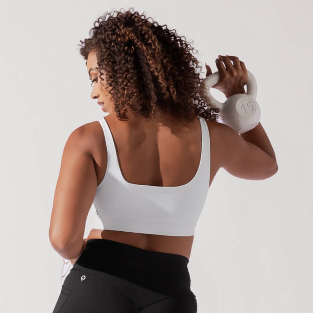 POPFLEX Tone Bra in White XS/S - Picture 4 of 12